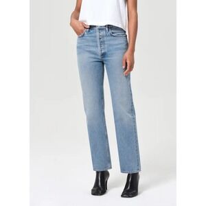 AGOLDE 90s Straight Jeans Women Sz 28 Organic Cotton Button Fly